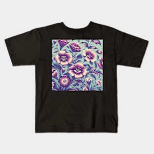 Purple Flowers Kids T-Shirt